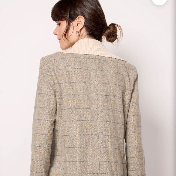Evereve Dawson Plaid Blazer, size M - Picture 3 of 12